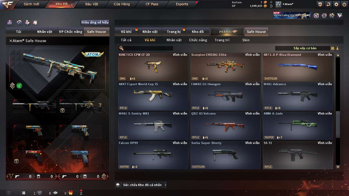 shop acc cf uy tin gia re